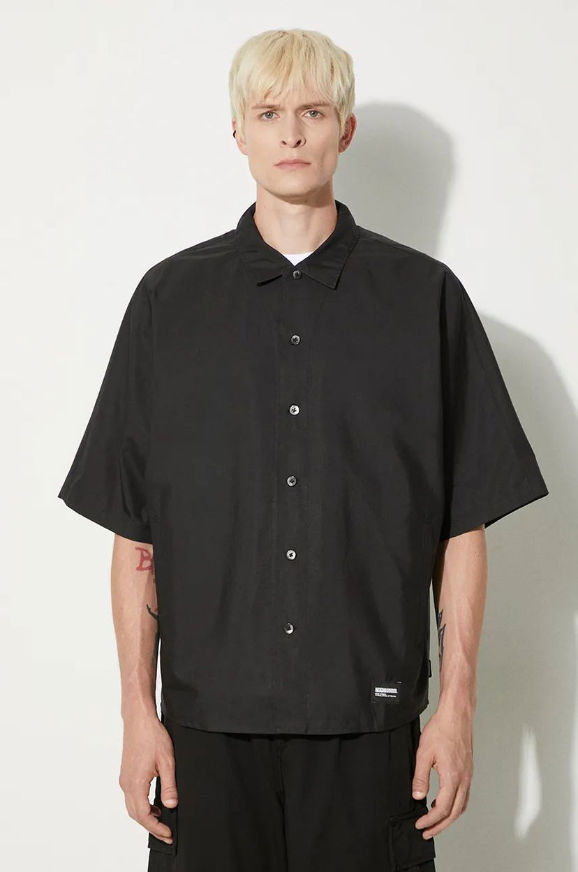 Skjorte Neighborhood Shirt With Classic Collar Sort | 241AQNH.SHM05