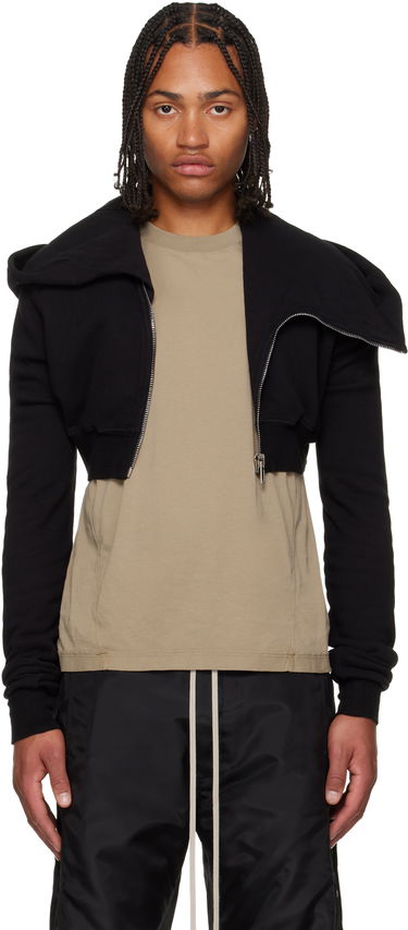 Sweatshirt Rick Owens Concordians Micro Mountain Hoodie Sort | DU02E7284 FSL, 0