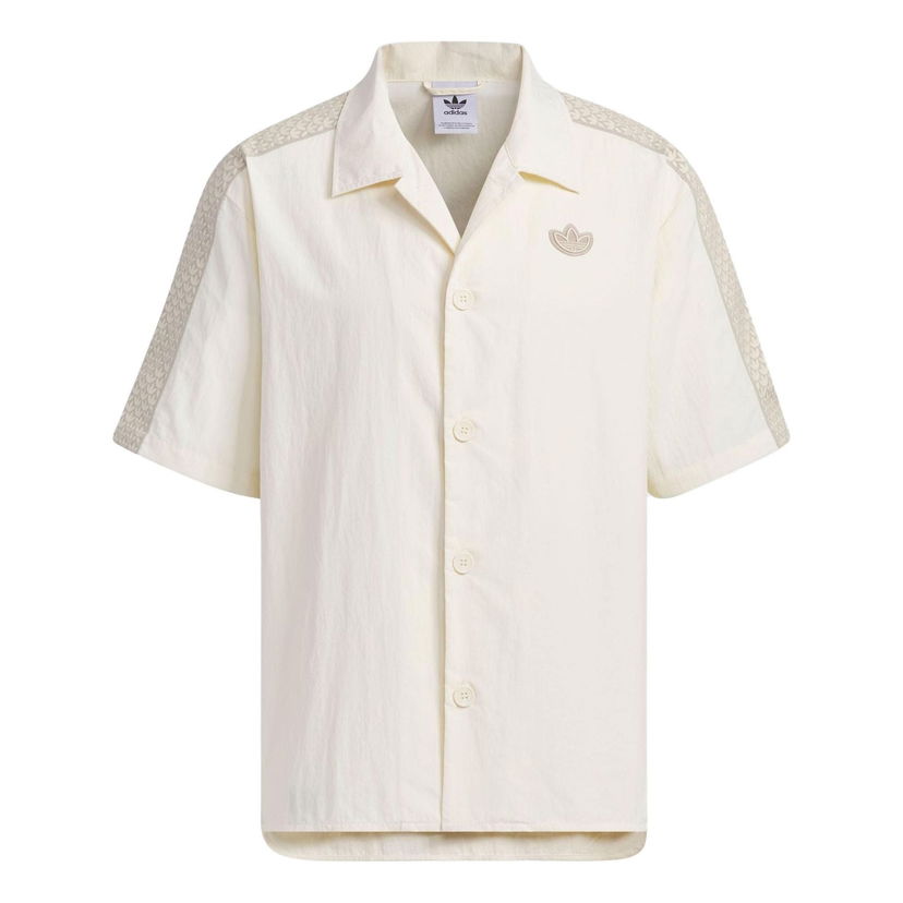 Skjorte adidas Originals Monogram Short Sleeve Shirt Hvid | IN1032