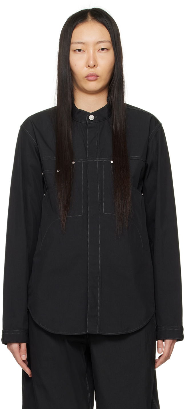 Skjorte Dion Lee Rivet Denim Jacket Sort | C5040PS24, 0