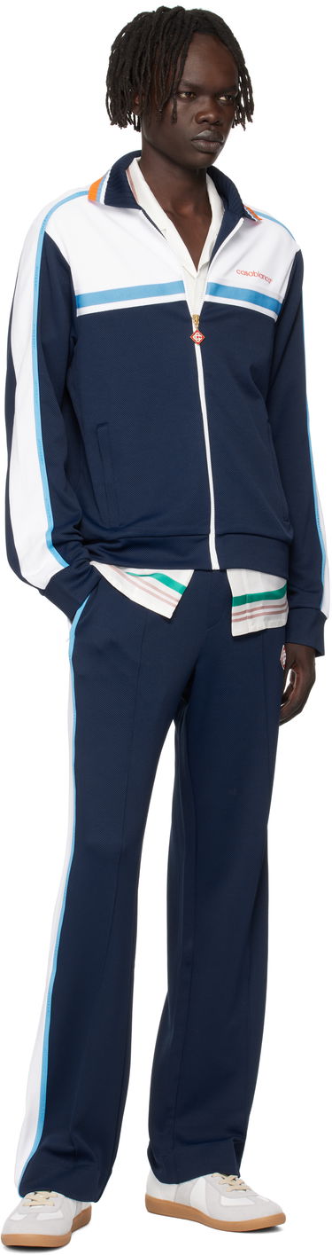 Jakke Casablanca Casablanca Pique Track Jacket Mørkeblå | MPF25-JTP-391-01, 3