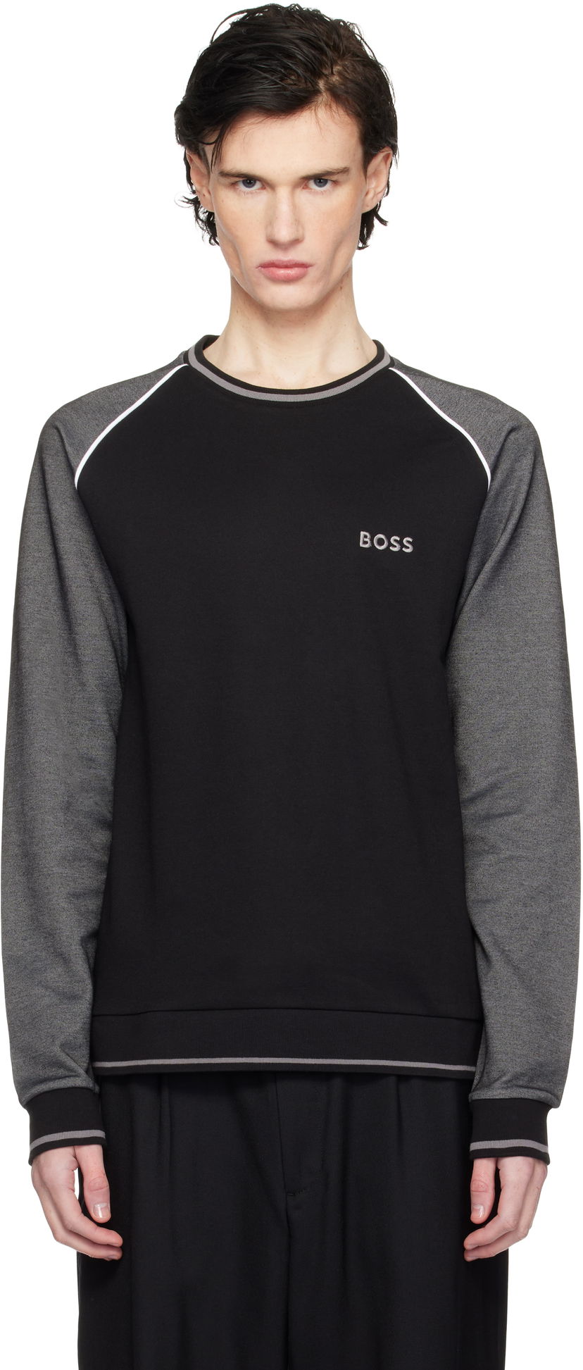 Sweatshirt BOSS Raglan Sleeve Sweatshirt Sort | 50535836