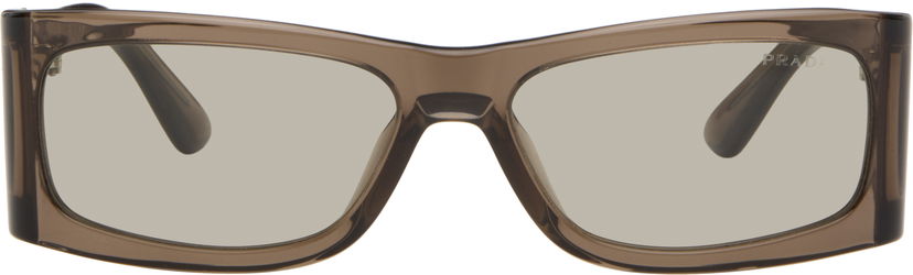 Solbriller Prada Runway Sunglasses Brun | 0PR B03S 8056262294581