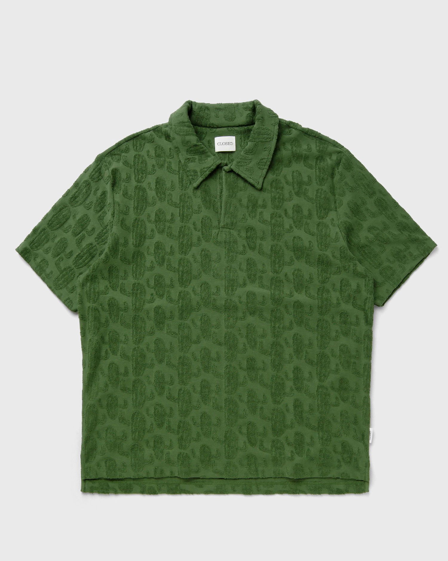 Polo skjorte CLOSED Cactus Jacquard Polo Shirt Grøn | C85372-43D-JC-676, 0