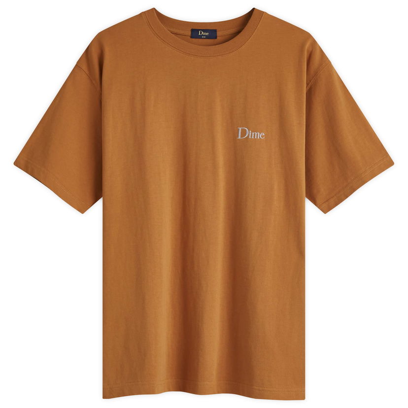 T-shirt Dime Classic Small Logo T-Shirt Almond Brun | DIMEHO2454ALM