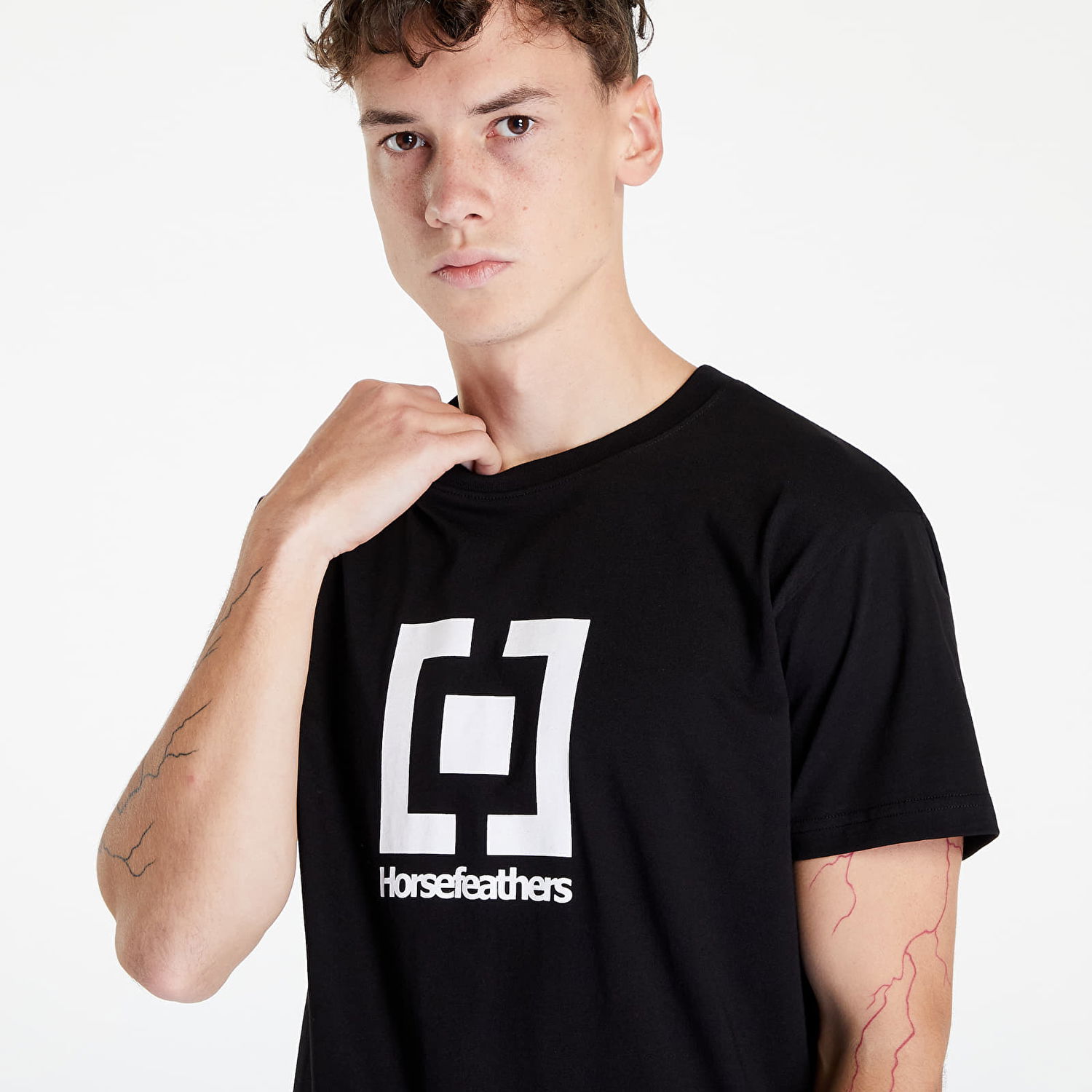 T-shirt Horsefeathers Base T-Shirt Sort | SM949A, 0
