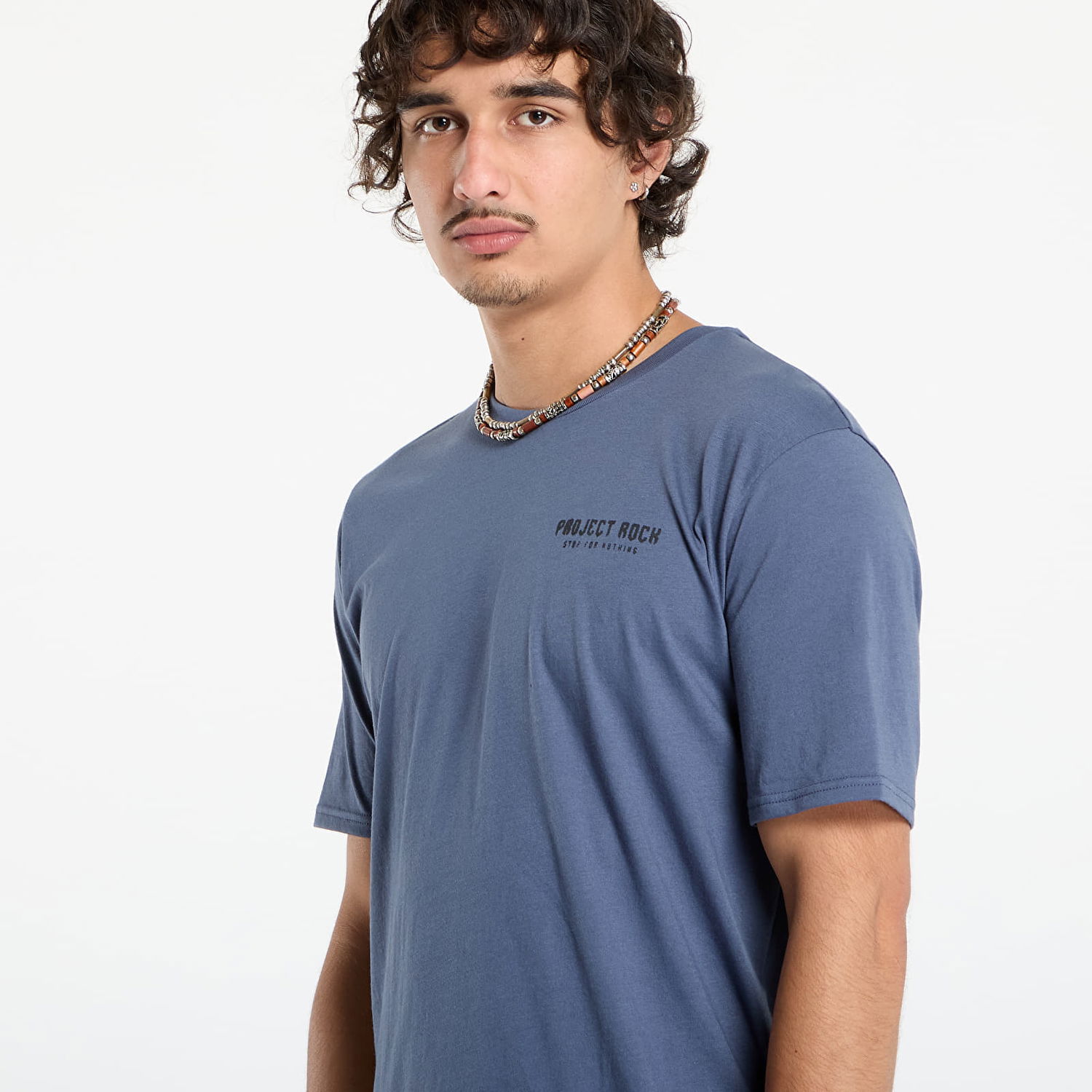 T-shirt Under Armour Project Rock Q3 SS T-Shirt Blå | 6005026-044, 1
