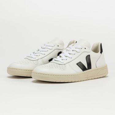 Sneakers og sko Veja V-10 Leather Extra Hvid | VX0200005A, 2