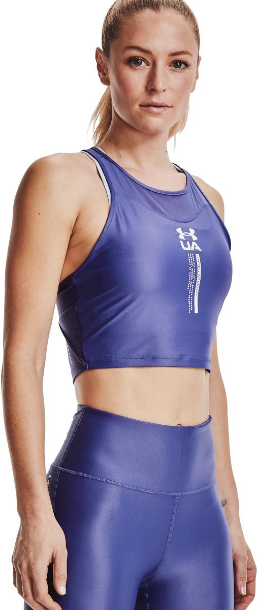 Tanktop Under Armour Iso Chill Crop Tank Top Blå | 1361151-561, 0