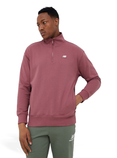 Sweatshirt New Balance Hoodie Bourgogne | MT31501WAD
