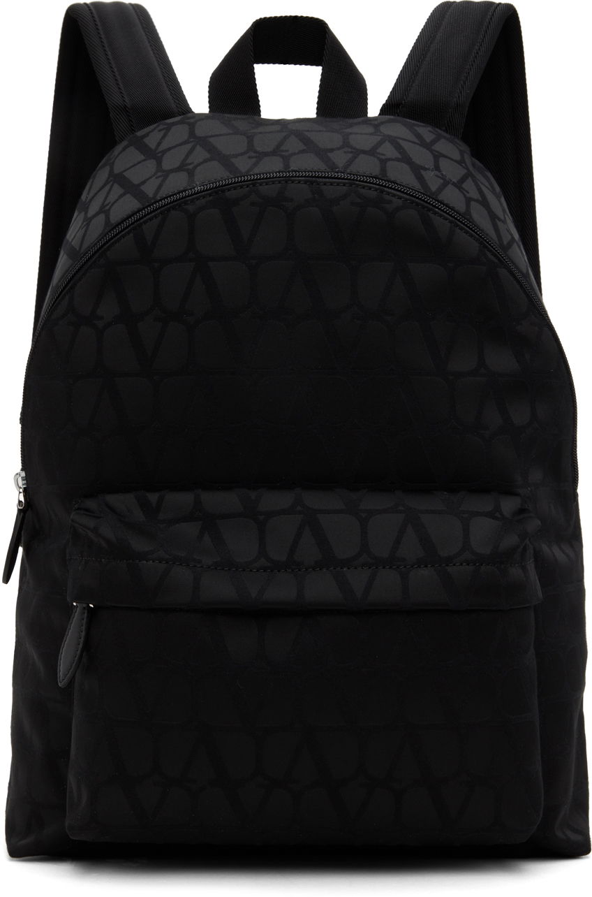 Rygsæk Valentino Garavani Toile Iconographe Backpack Sort | 4Y2B0C62CSH, 0