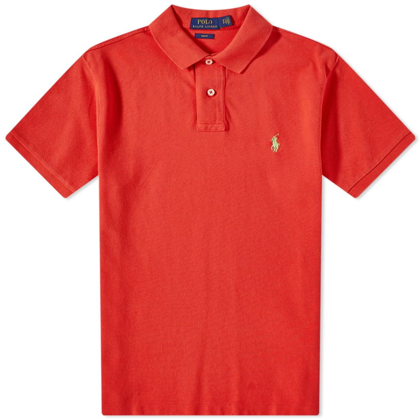 Polo skjorte Polo by Ralph Lauren Ralph Lauren Slim Fit Polo Rød | 710536856323
