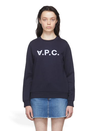 Sweatshirt A.P.C. Cotton Mørkeblå | COECQ-F27644