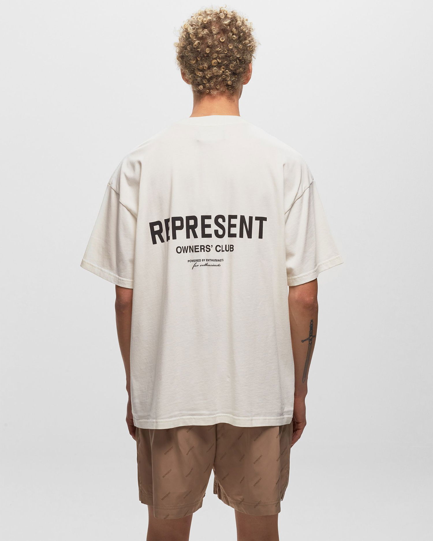 T-shirt Represent Clo REPRESENT OWNERS CLUB TEE Beige | M05149-72, 1