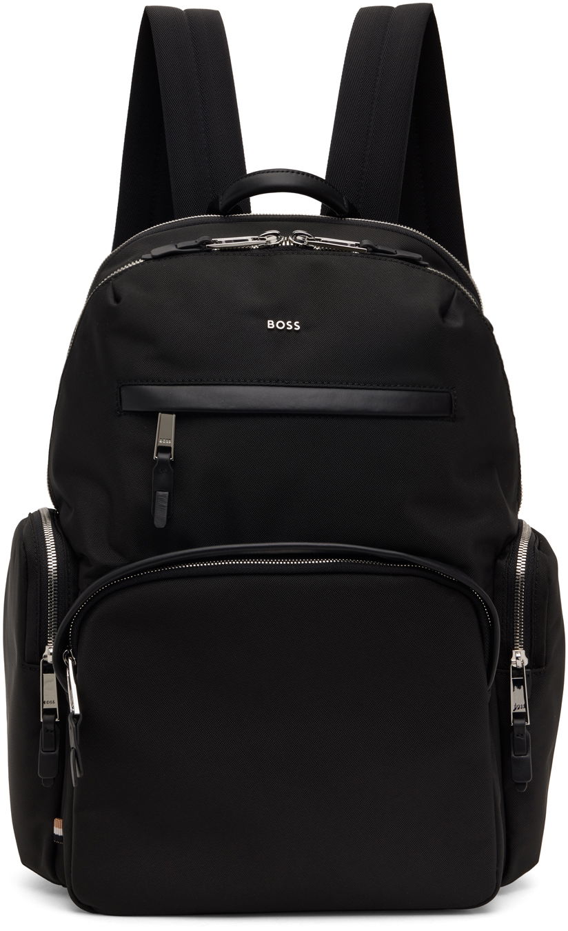 Rygsæk BOSS Canvas Backpack Sort | 50536485, 0