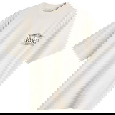 T-shirt Aries Aged Ancient Temple Graphic Tee, Size Large Beige | AR60031-OWT, 1