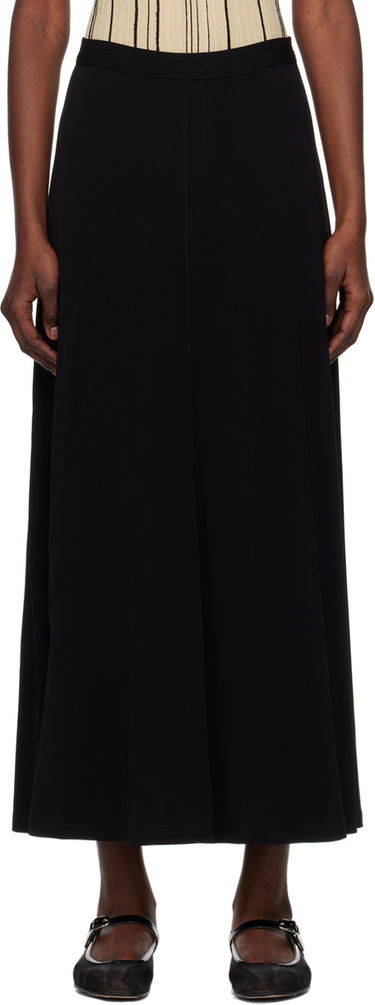 Nederdel TOTEME TOTEME Fluid Maxi Skirt Sort | 242-WRB1678-FB0162, 0
