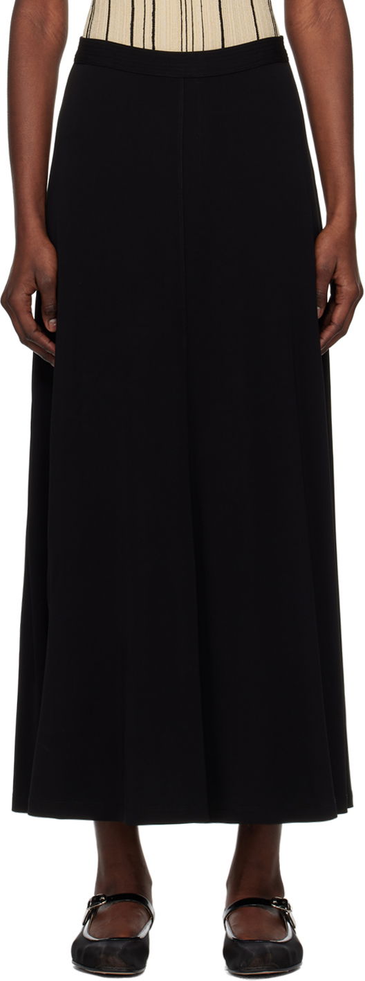 Nederdel TOTEME TOTEME Fluid Maxi Skirt Sort | 242-WRB1678-FB0162