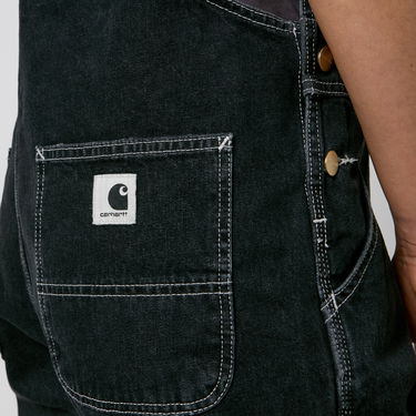 Bukser Carhartt WIP Bib Denim Straight-Leg Dungarees Sort | I033018, 1