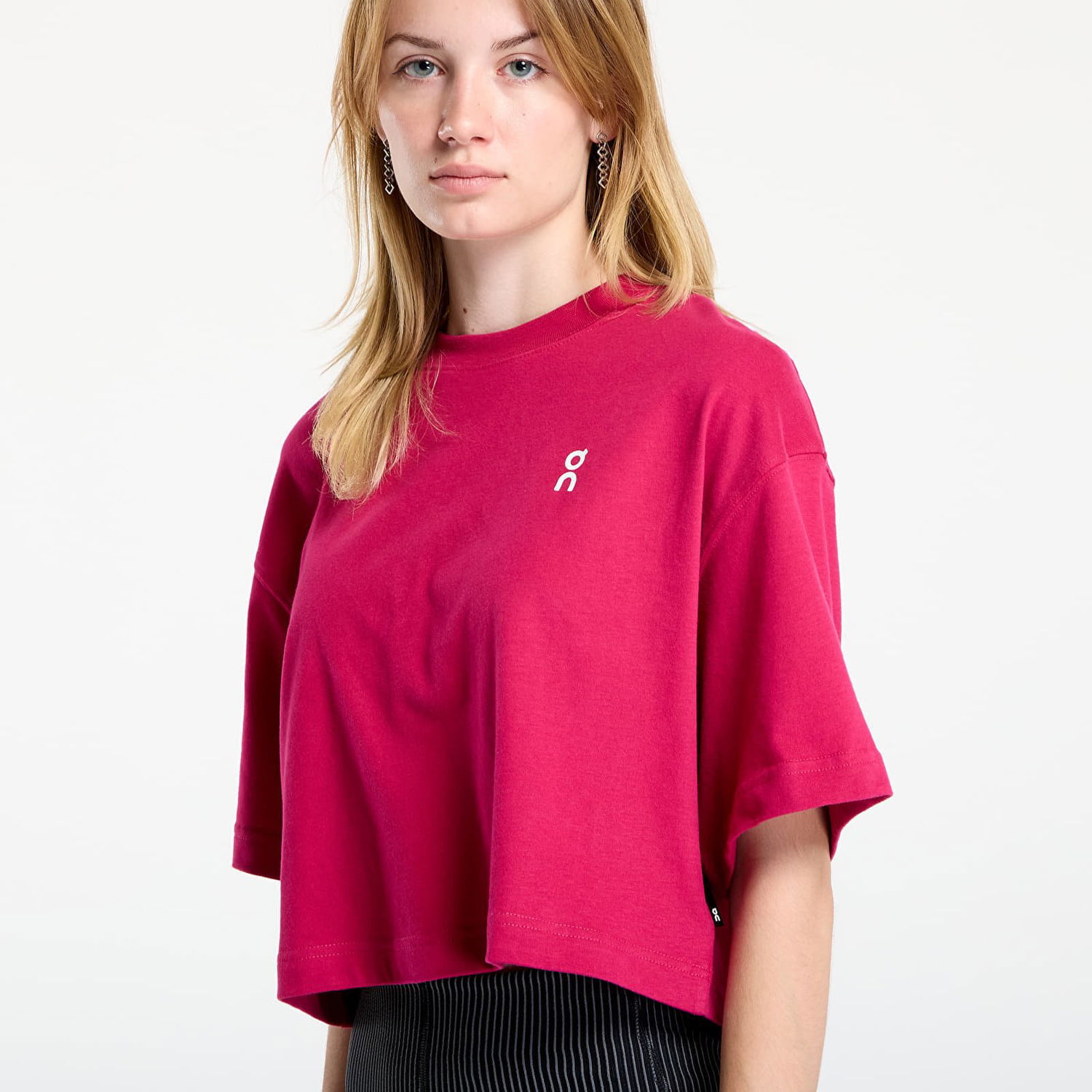 Crop top On Running On Club Boxy T-Shirt Lyserød | 1WF11123538 W, 1