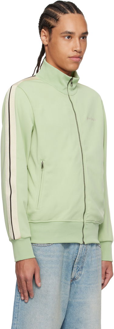 Bomberjakke Palm Angels Palm Angels Embroidered Logo Track Jacket Grøn | PMBD058S25FAB0015303, 1