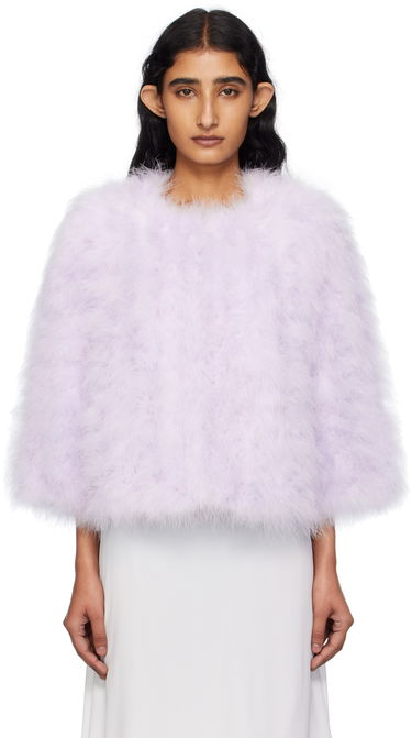 Jakke Yves Salomon Yves Salomon Short Feather Jacket Lilla | 26W23WAV15454PLUX, 0