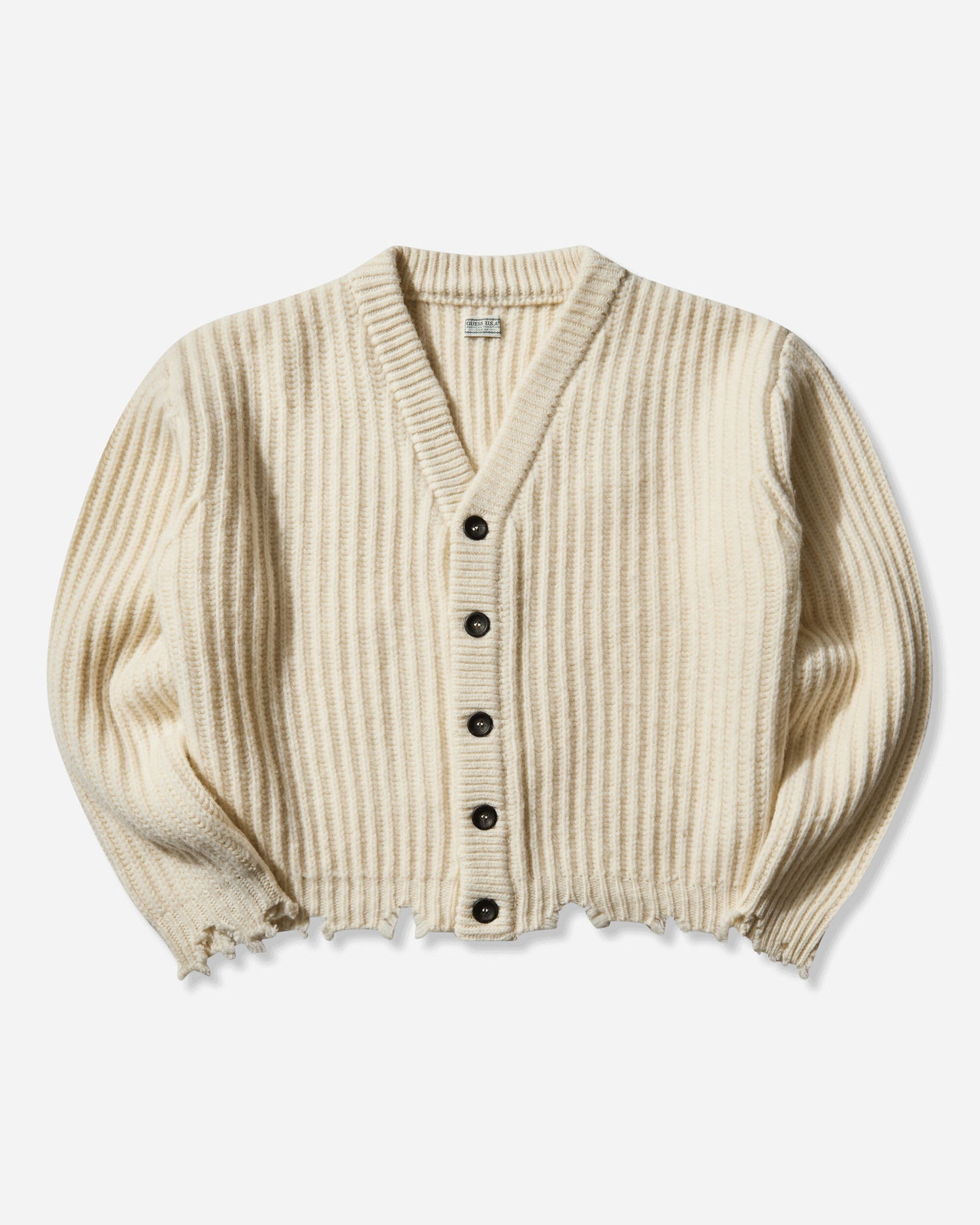 Sweater GUESS Frayed Cardigan Beige | M5BR54Z1020 A12P, 0