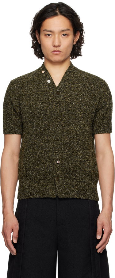 Sweater ADER ERROR ADER error 0502 Short Sleeve Knit Polo Sort | BO01SSKT0502BK, 0