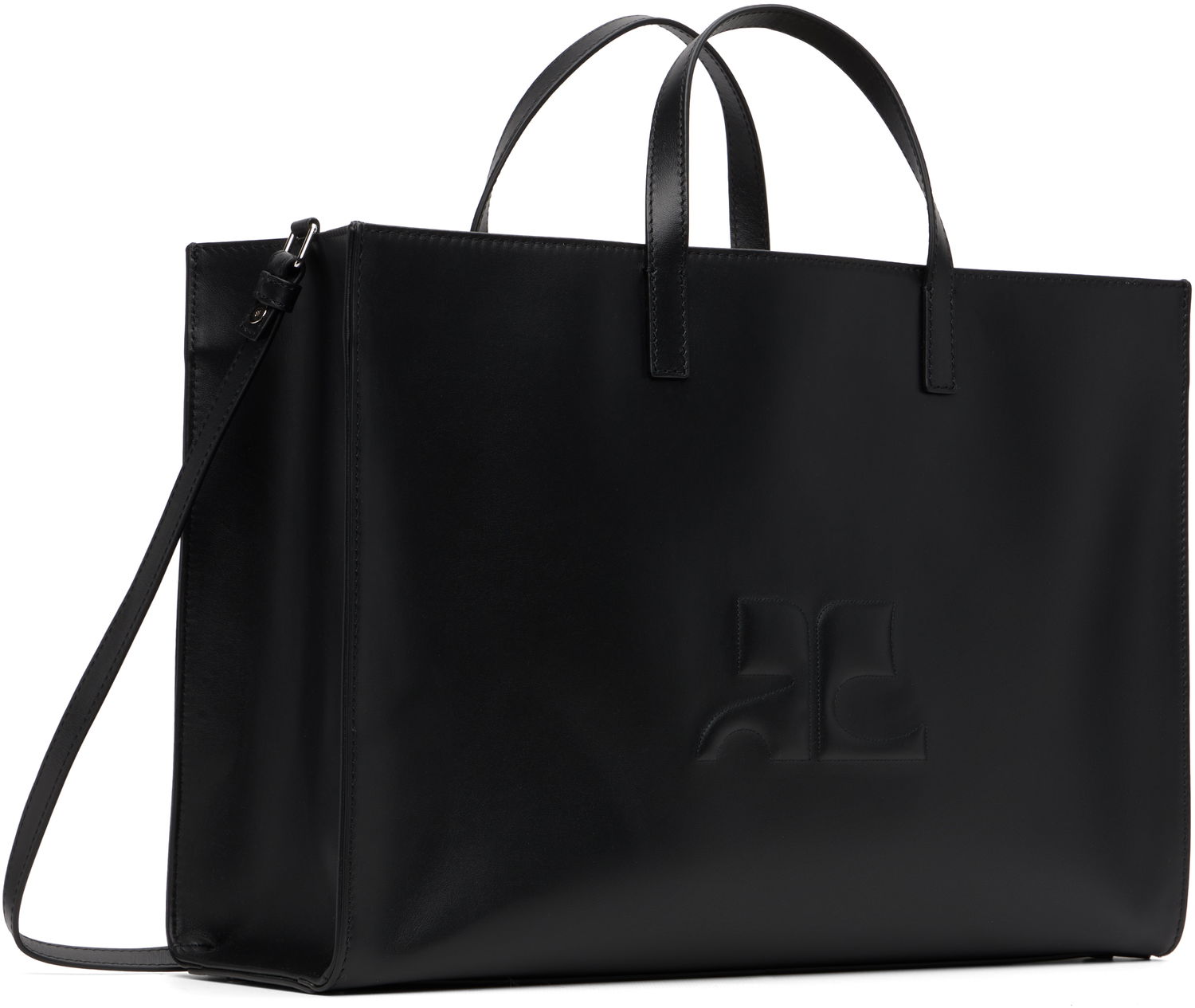 Mulepose Courrèges Courrèges Heritage AC Leather Tote Sort | 125GSA165CR0065, 1