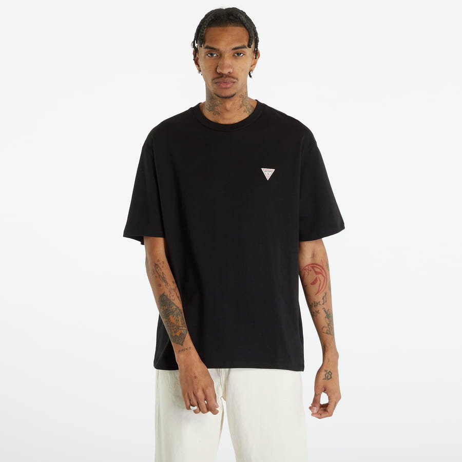 T-shirt GUESS Go Triangle Logo Tee Sort | M3GI71K9XF3-JBLK, 0