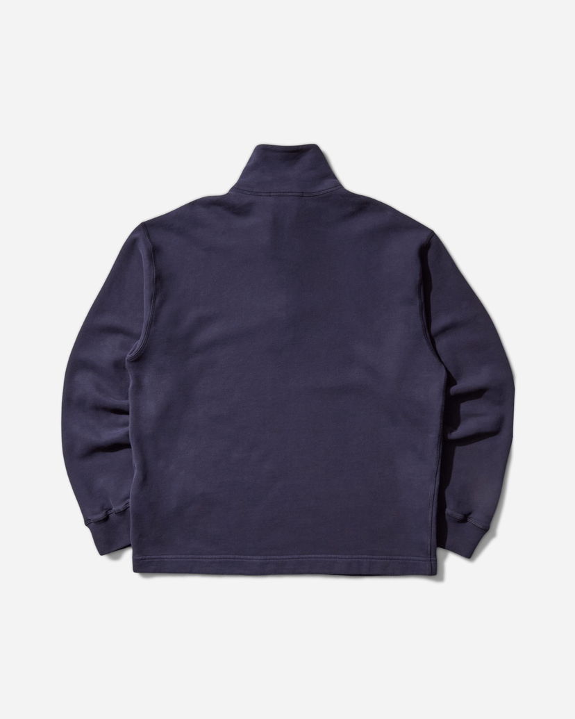 Sweatshirt Stone Island Brushed Organic Cotton Half-Zip Sweatshirt Mørkeblå | K2S15-6100026-S0X13 V002A