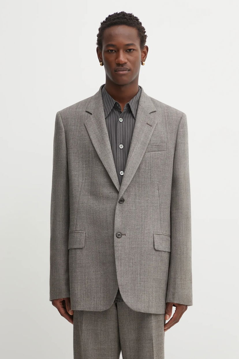 Jakke OUR LEGACY Our Legacy Ceremony Wool Blazer Grå | M4250CB