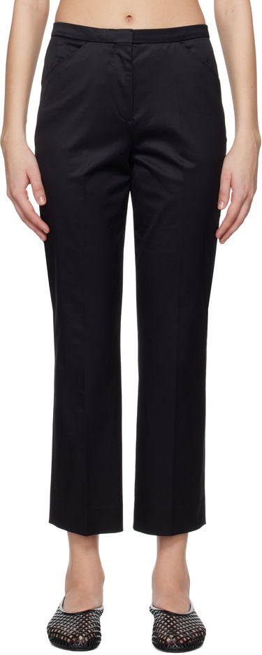 Bukser TOTEME TOTEME Cropped Straight Trousers Sort | 252-WRB0248-FB0391, 0