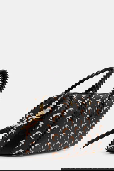 Håndtaske Marine Serre Marine Serre Moon Print Canvas Strike Bag Sort | WBA019A RWOV0030, 3