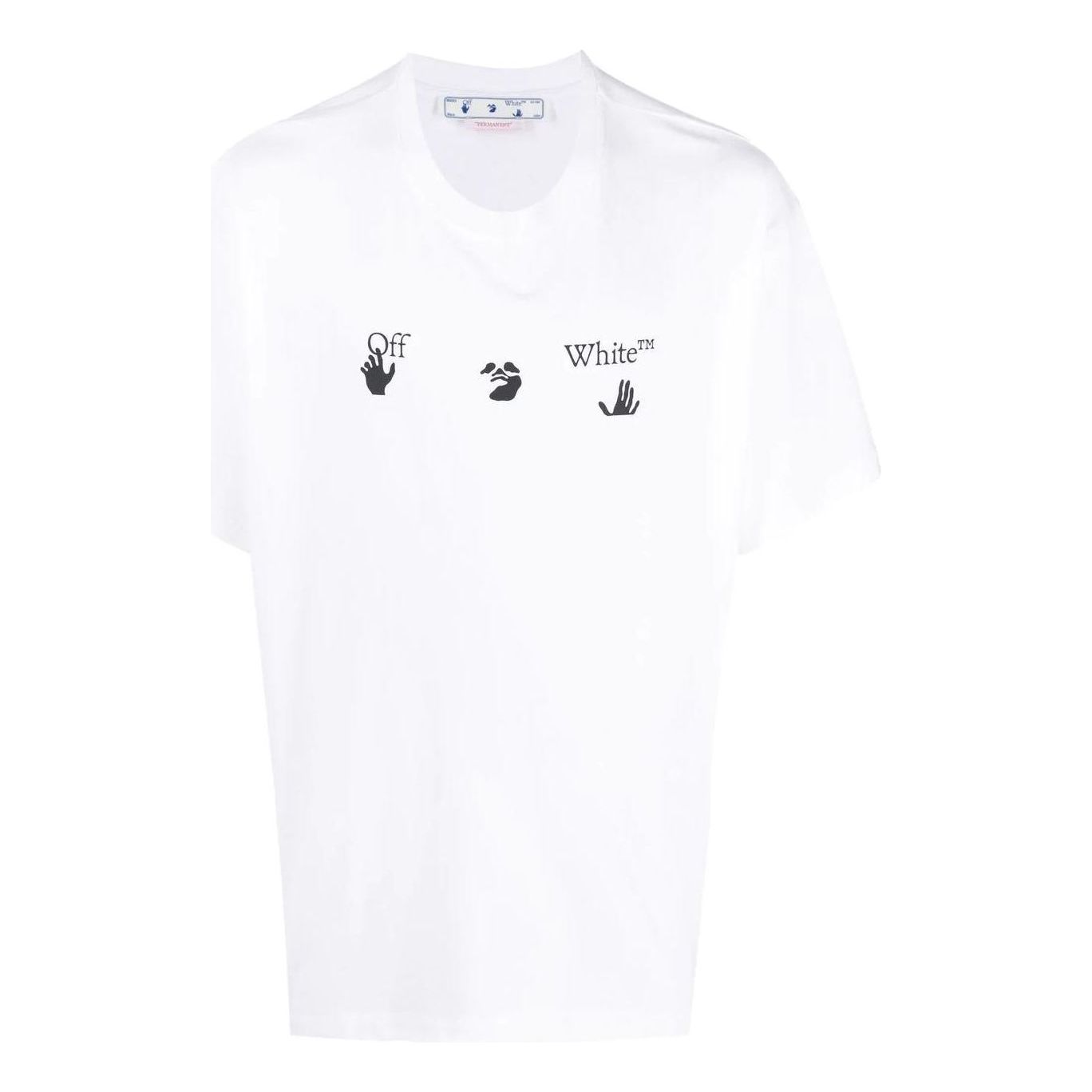 T-shirt Off-White Off-White Logo Print Loose Fit T-Shirt Hvid | OMAA038C99JER0070110, 0