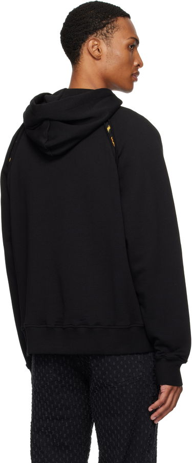 Sweatshirt Versace Outline Barocco Relaxed-Fit Hoodie Sort | E78GAI314_EF0010, 2