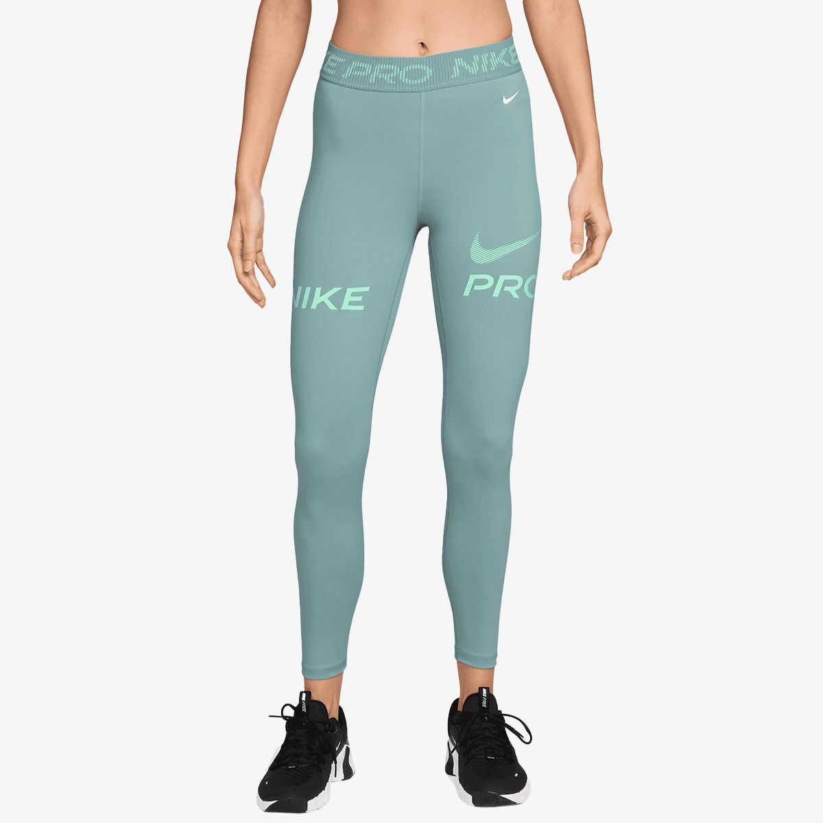 Leggings Nike W NP 365 MR 7/8 TIGHT TT GRX Turkis | HV2306-017, 1