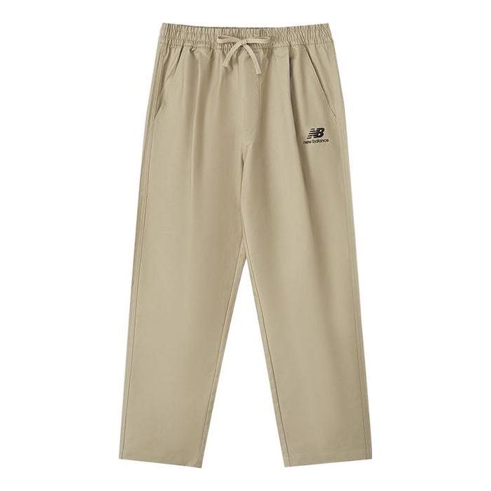 Bukser New Balance Essential Logo Relaxed Fit Pants Beige | AMP31315-BNN, 0