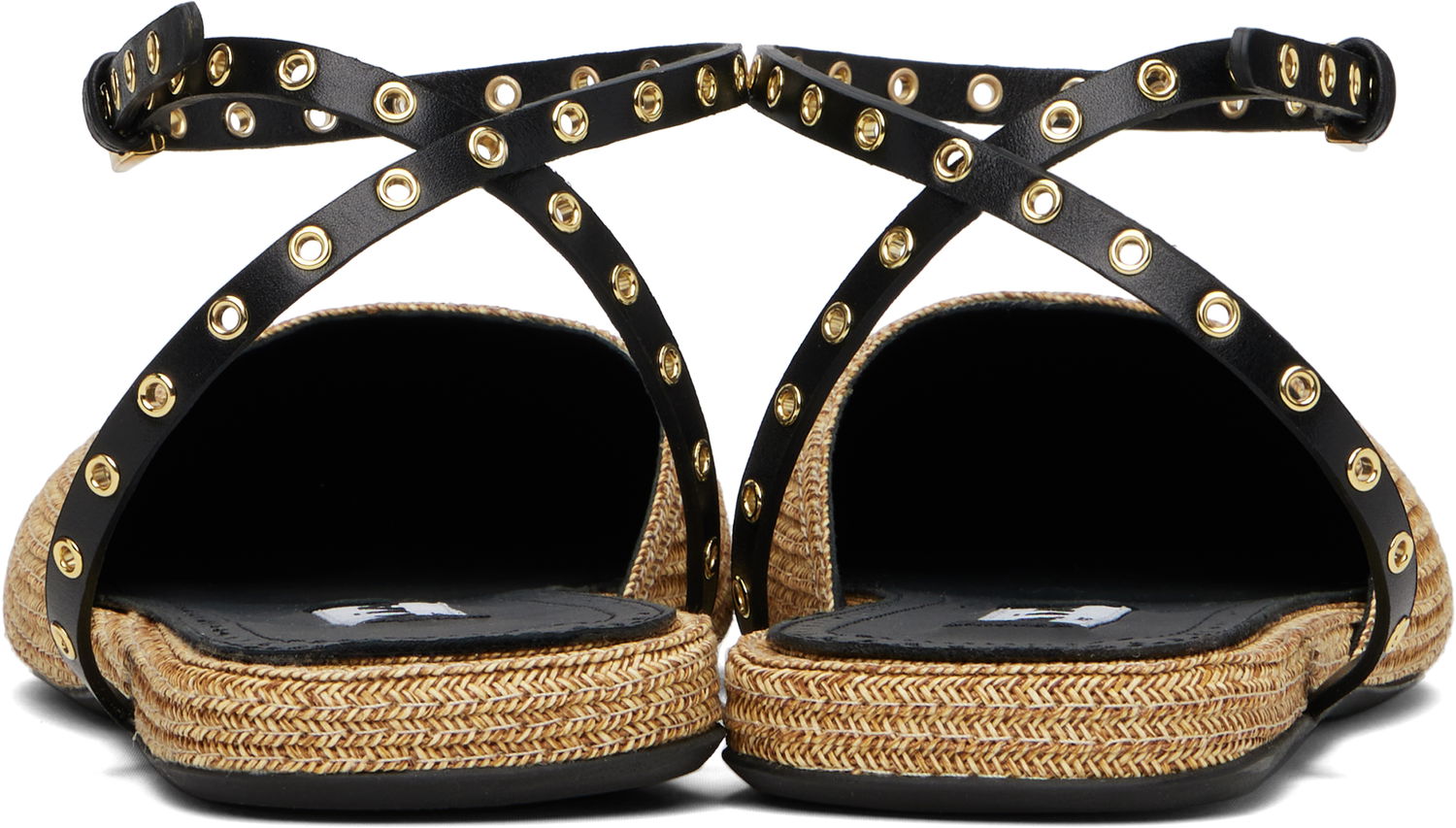 Tilbehør Alaïa ALAÏA Paper Straw Ballerina Flats Beige | AA3S127TK036, 1