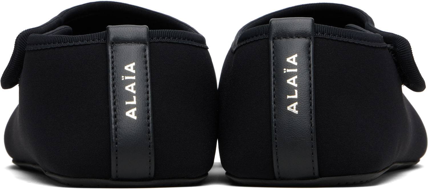 Sneakers og sko Alaïa ALAÏA Neoprene Ballerina Flats Sort | AA3A065A016, 1
