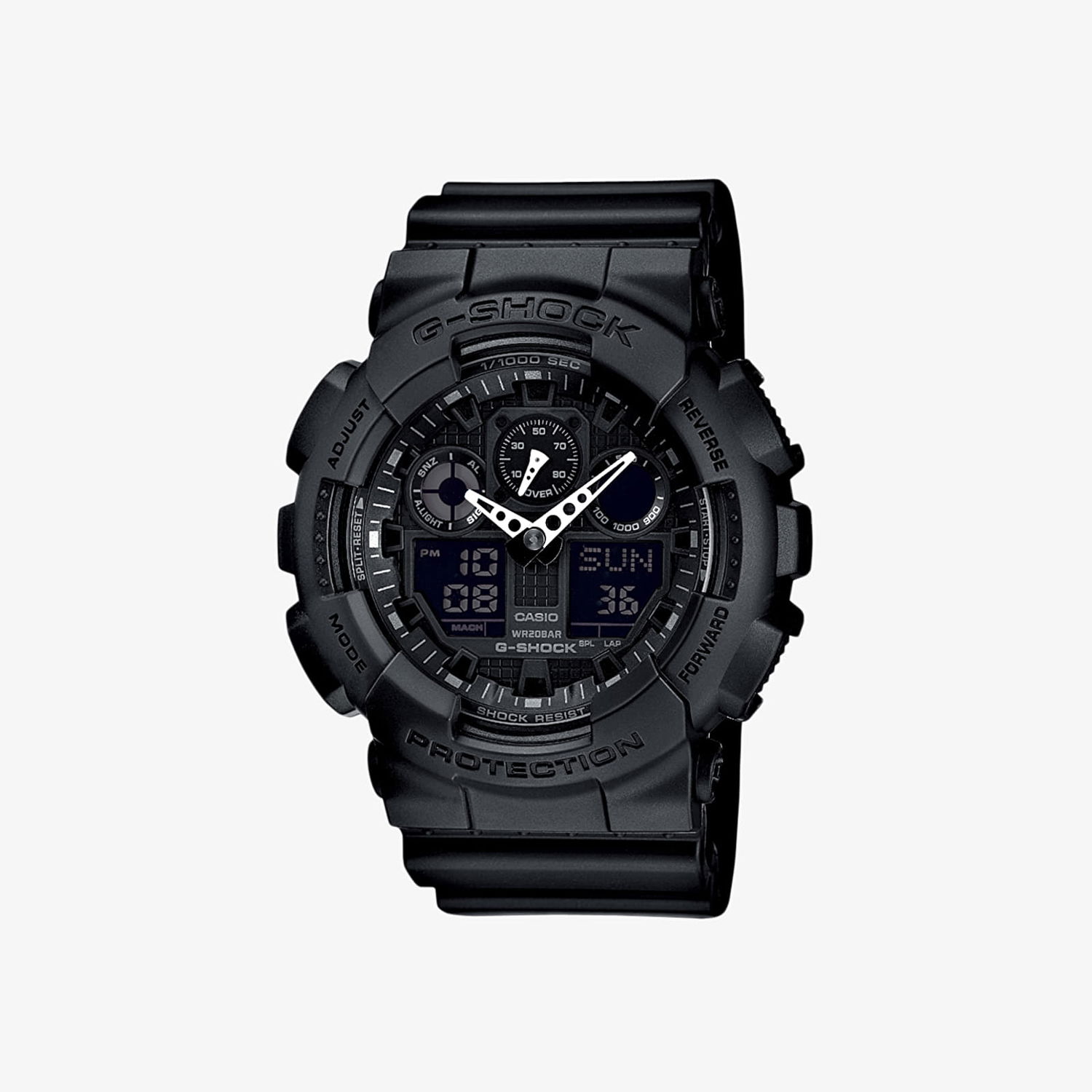 Ur CASIO G-Shock GA-100-1A1ER Sort | GA-100-1A1ER, 0