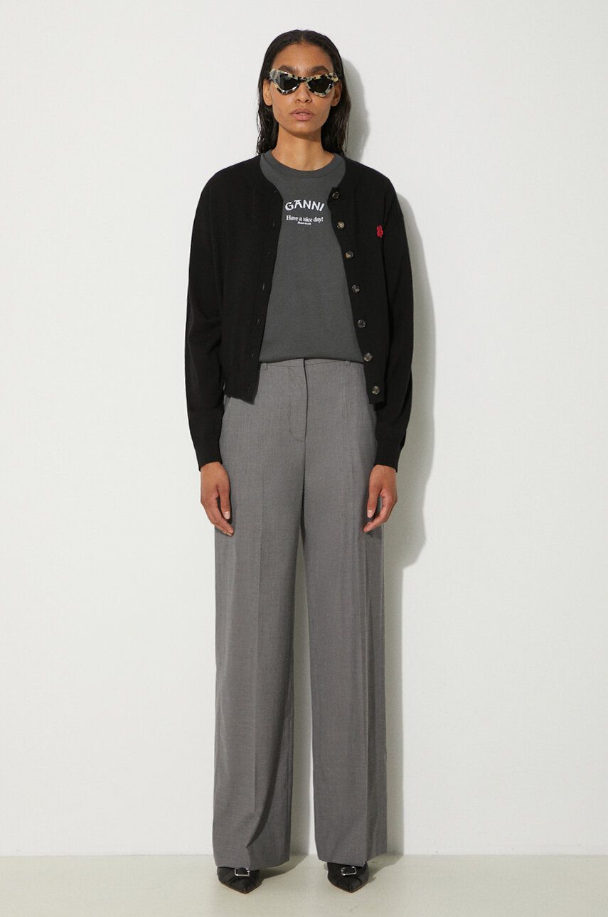 Bukser KENZO Cool Wool Wide Pants Grå | FE62PA0949RB.97, 1