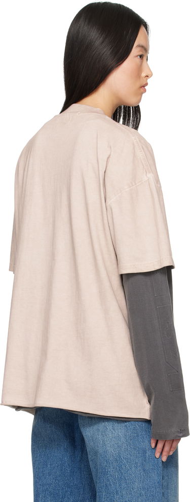 T-shirt Ksubi Ksubi Labels Boyfriend T-Shirt Beige | WSP25TE013, 2