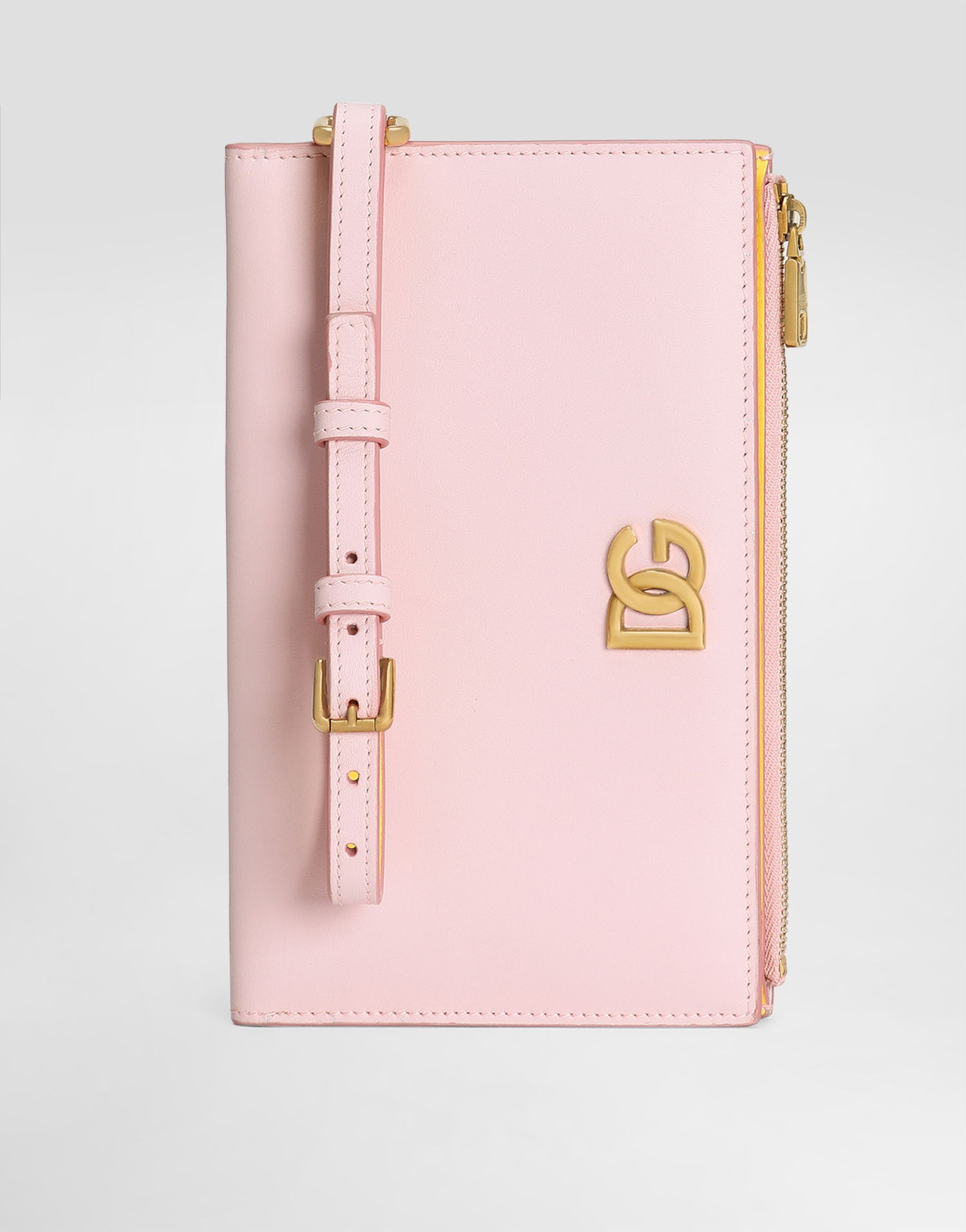 Tegnebog Dolce & Gabbana Dolce & Gabbana Calfskin Passport Holder with DG Logo Lyserød | BI3336A9M758B407, 1