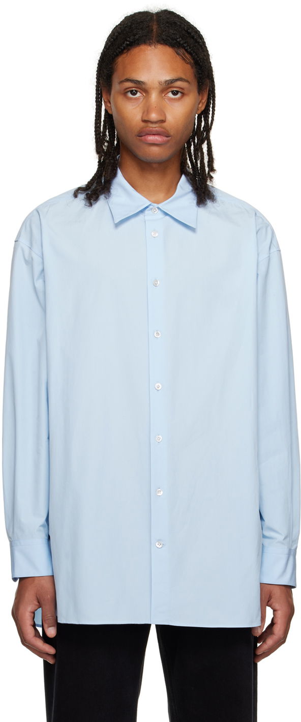 Skjorte The Row Shirt Lukre Blå | 284-W2439