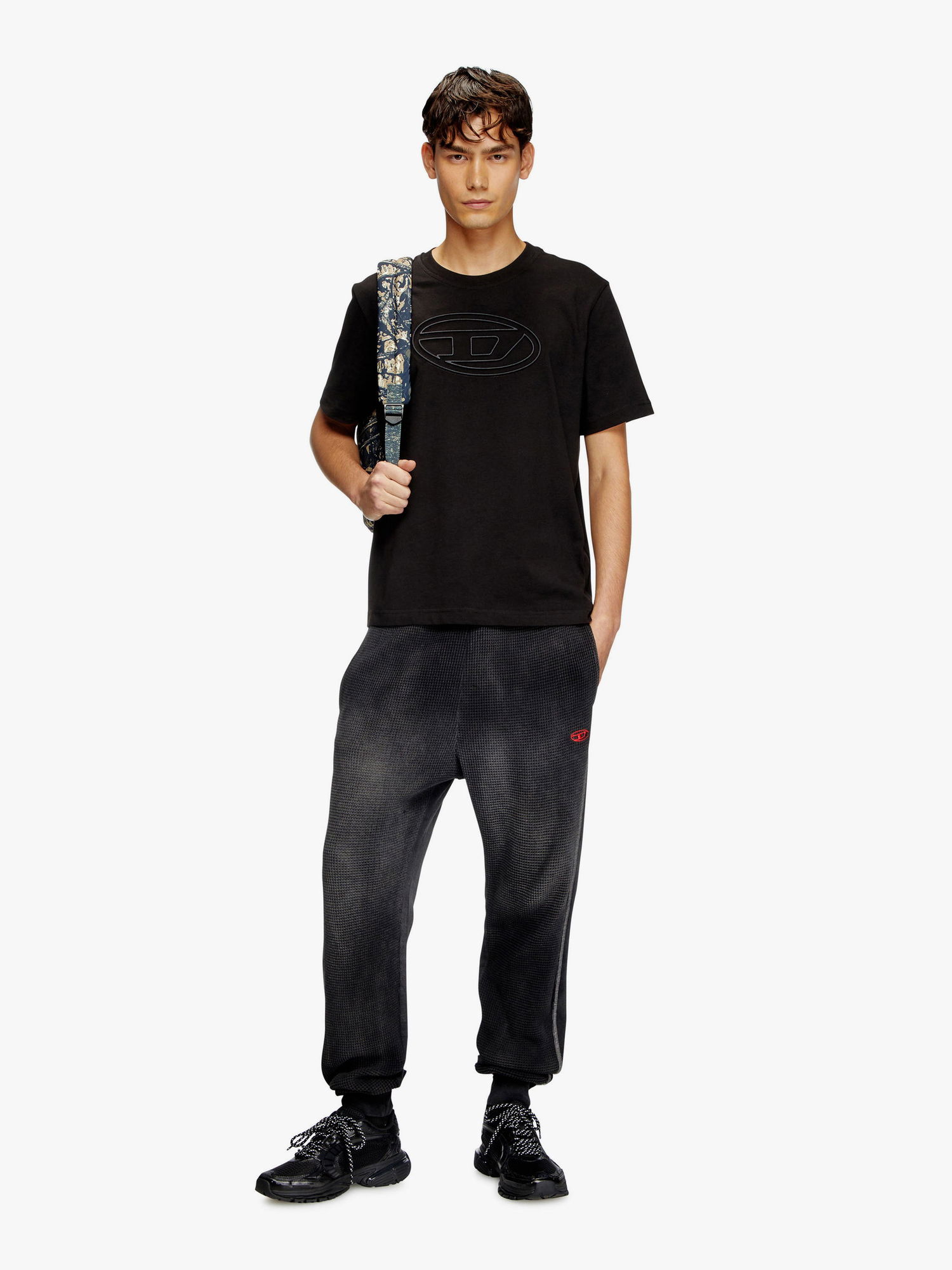 T-shirt Diesel Diesel Oval Logo T-Shirt Sort | A174020NJBM9XX, 1