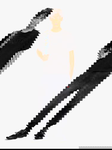 T-shirt Diesel Diesel Oval Logo T-Shirt Sort | A174020NJBM9XX, 1