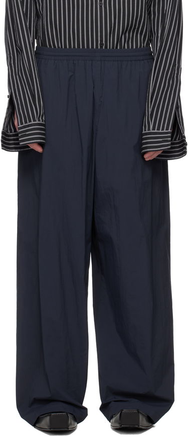Bukser Balenciaga Balenciaga Nylon Track Pants Mørkeblå | 814576TRO32, 0