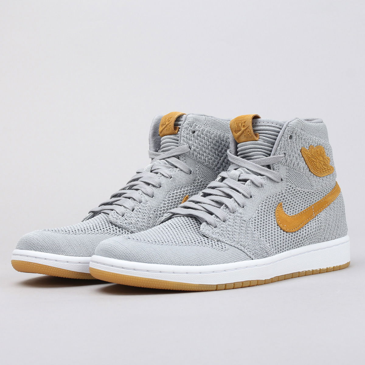 Sneakers og sko Jordan Air Jordan 1 Retro High OG Flyknit "Wolf Grey" Grå | 919704-025, 1