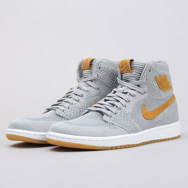 Sneakers og sko Jordan Air Jordan 1 Retro High OG Flyknit "Wolf Grey" Grå | 919704-025, 1
